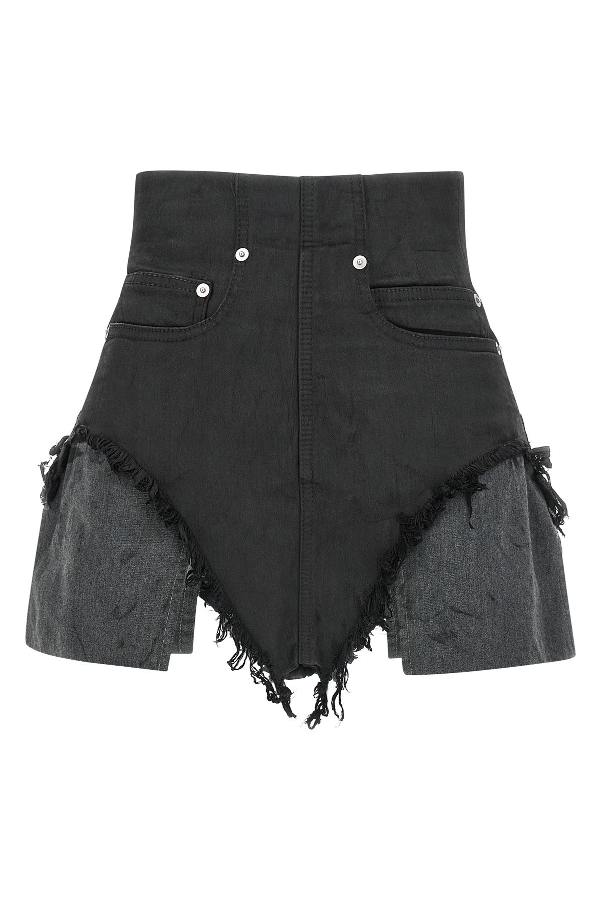 the shorts drkshdw dirt cutoffs redefine the proportions of denim through a de