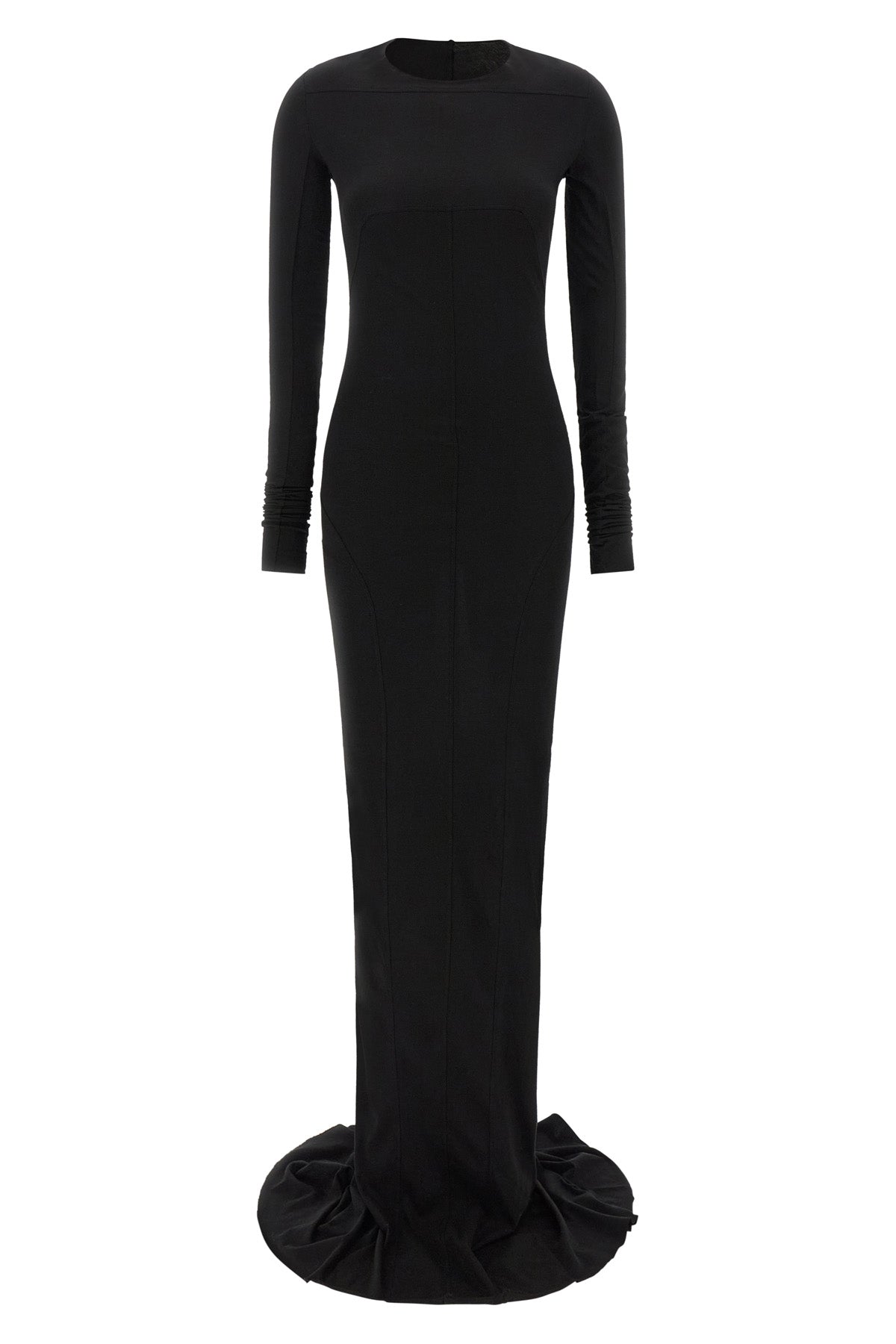 the simple edfu gown drkshdw maxi dress redefines knitwear codes through a sculp