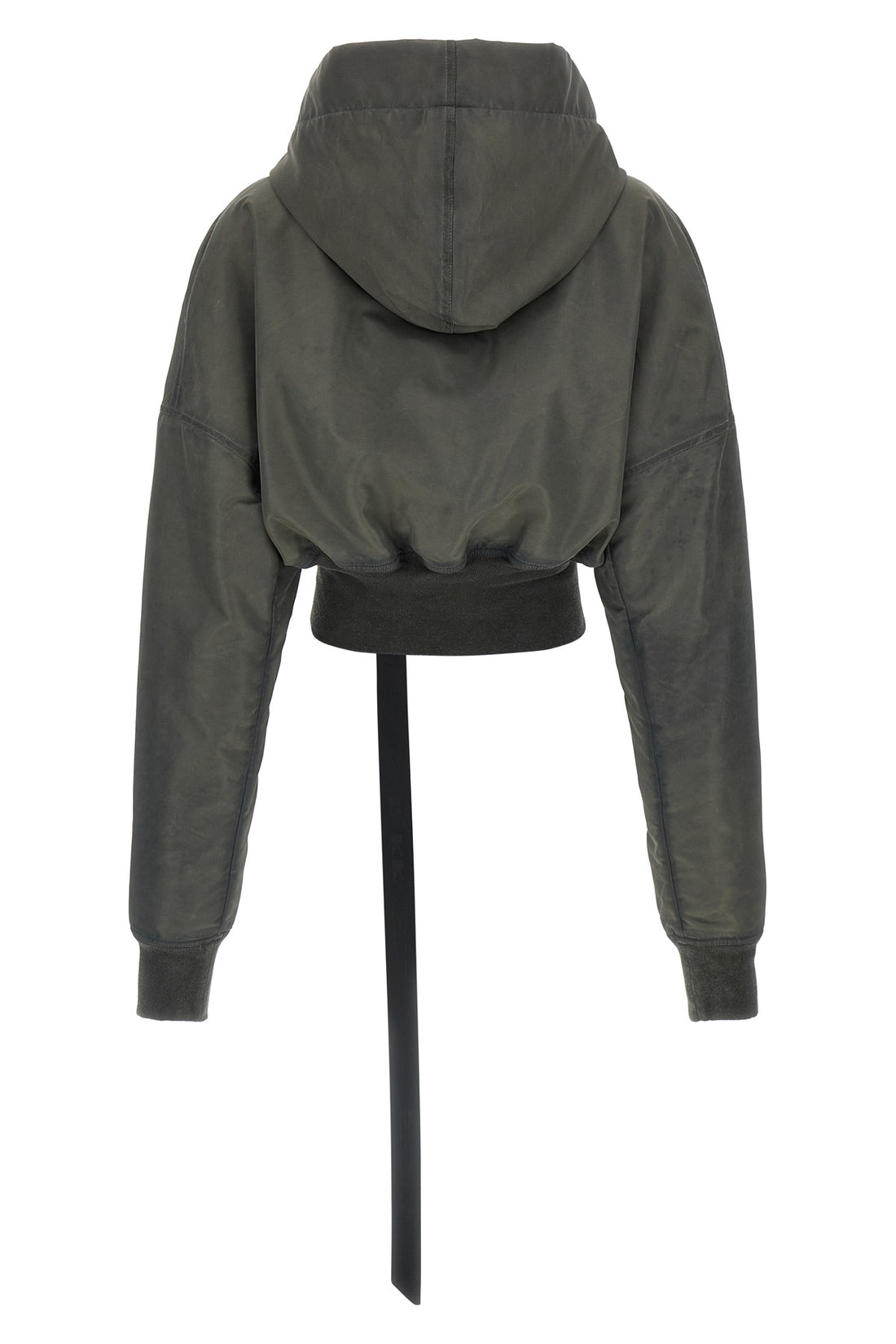 DRKSHDW M the drkshdw hooded cropped flight bomber jacket redefines the proportions of o