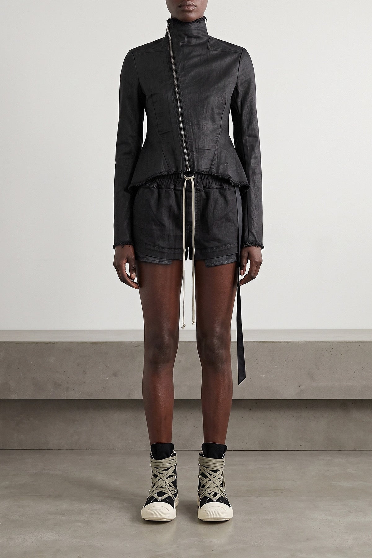 the high-top drkshdw megalace sneaks sneakers redefine the volumes of contempo