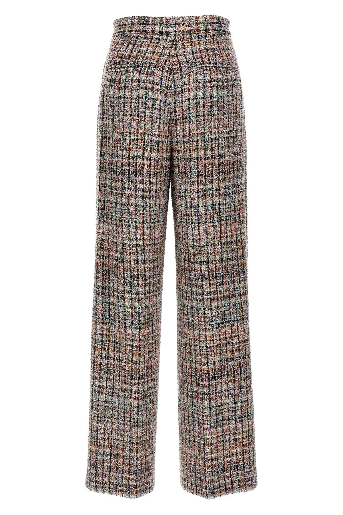 bouclé wool blend pants