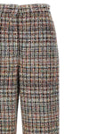 bouclé wool blend pants