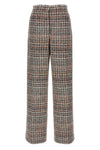 bouclé wool blend pants