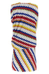 sleeveless minidress in viscose blend