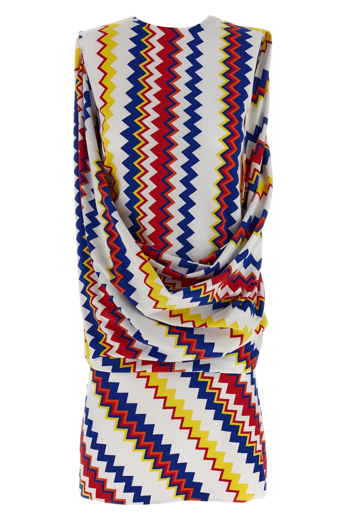 sleeveless minidress in viscose blend