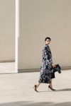 animalier wool jacquard coat