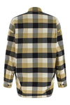 all-over check fabric shirt