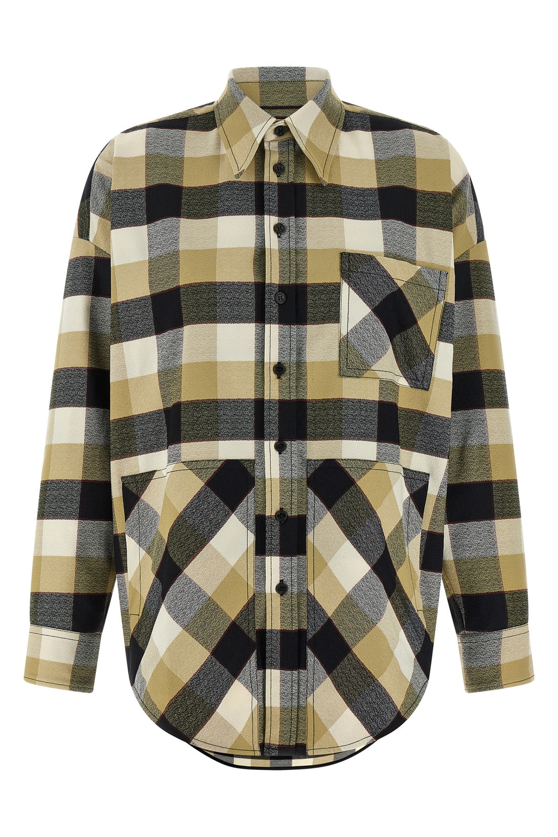 MISSONI 38 all-over check fabric shirt