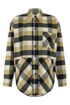 all-over check fabric shirt
