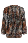 patterned bouclé wool cardigan