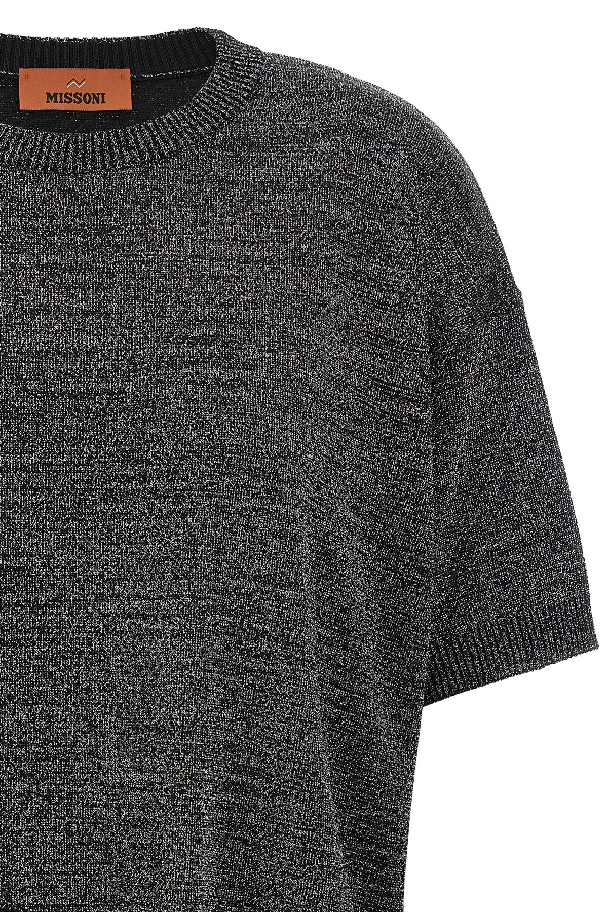 lurex knit t-shirt