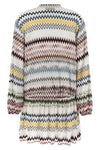 viscose and cotton raschel mini dress