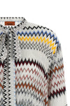 viscose and cotton raschel mini dress