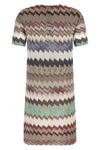 lamé viscose mini dress made