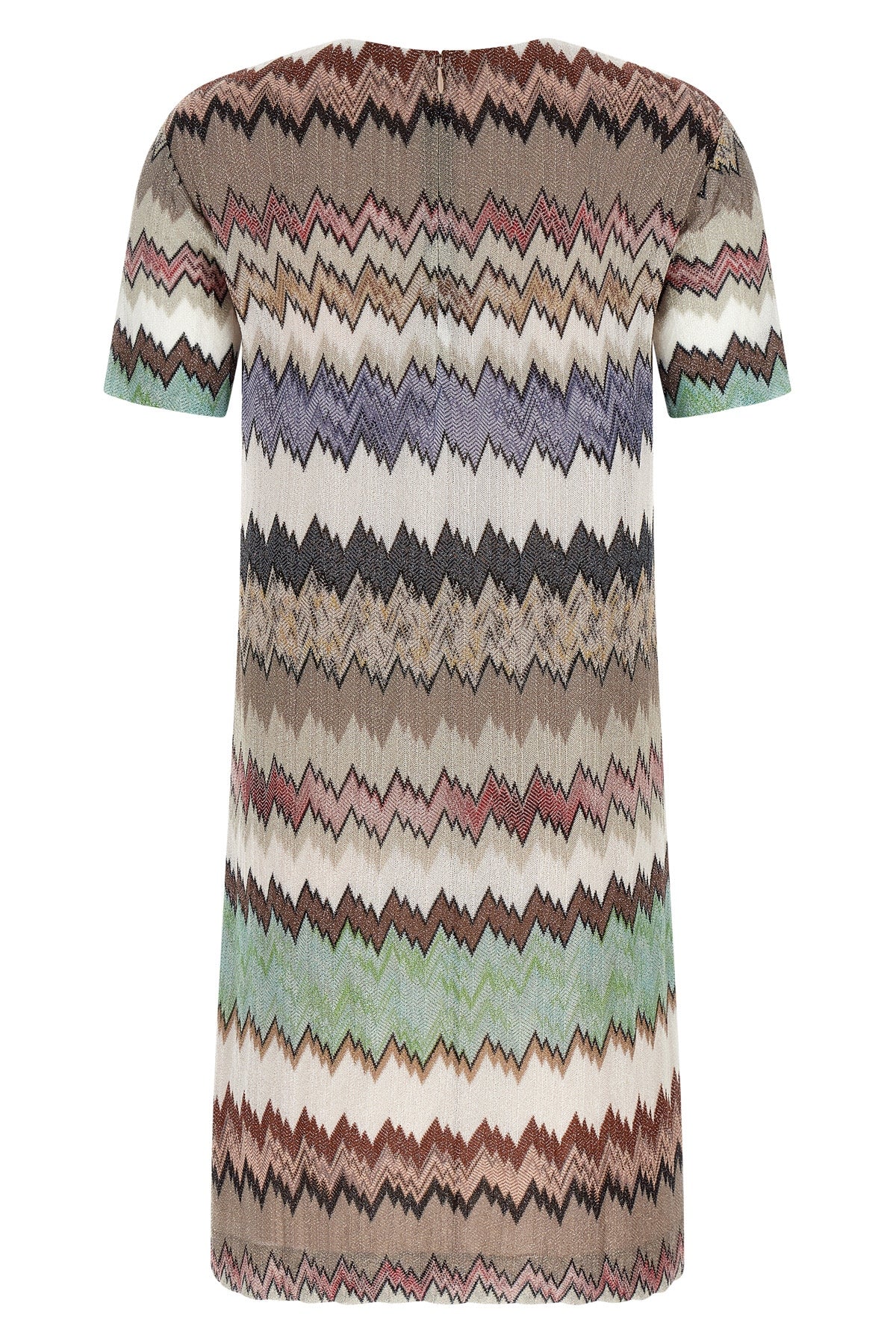 lamé viscose mini dress made