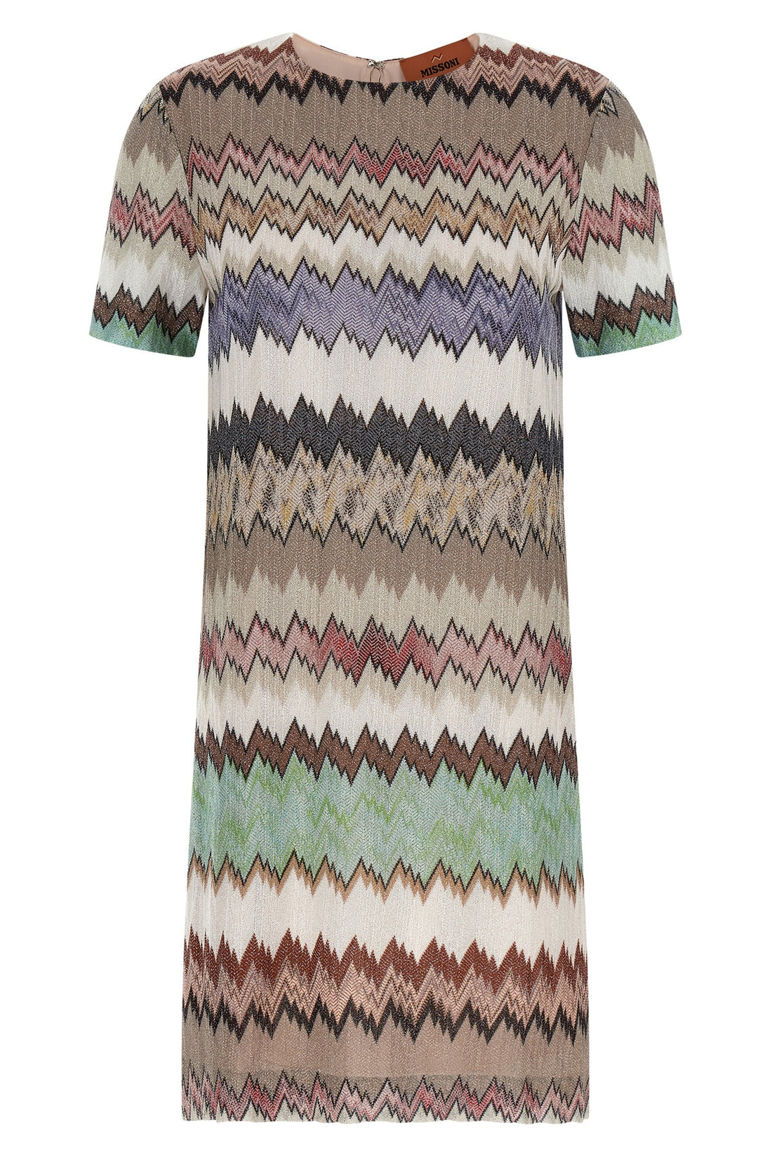 MISSONI 38 lamé viscose mini dress made