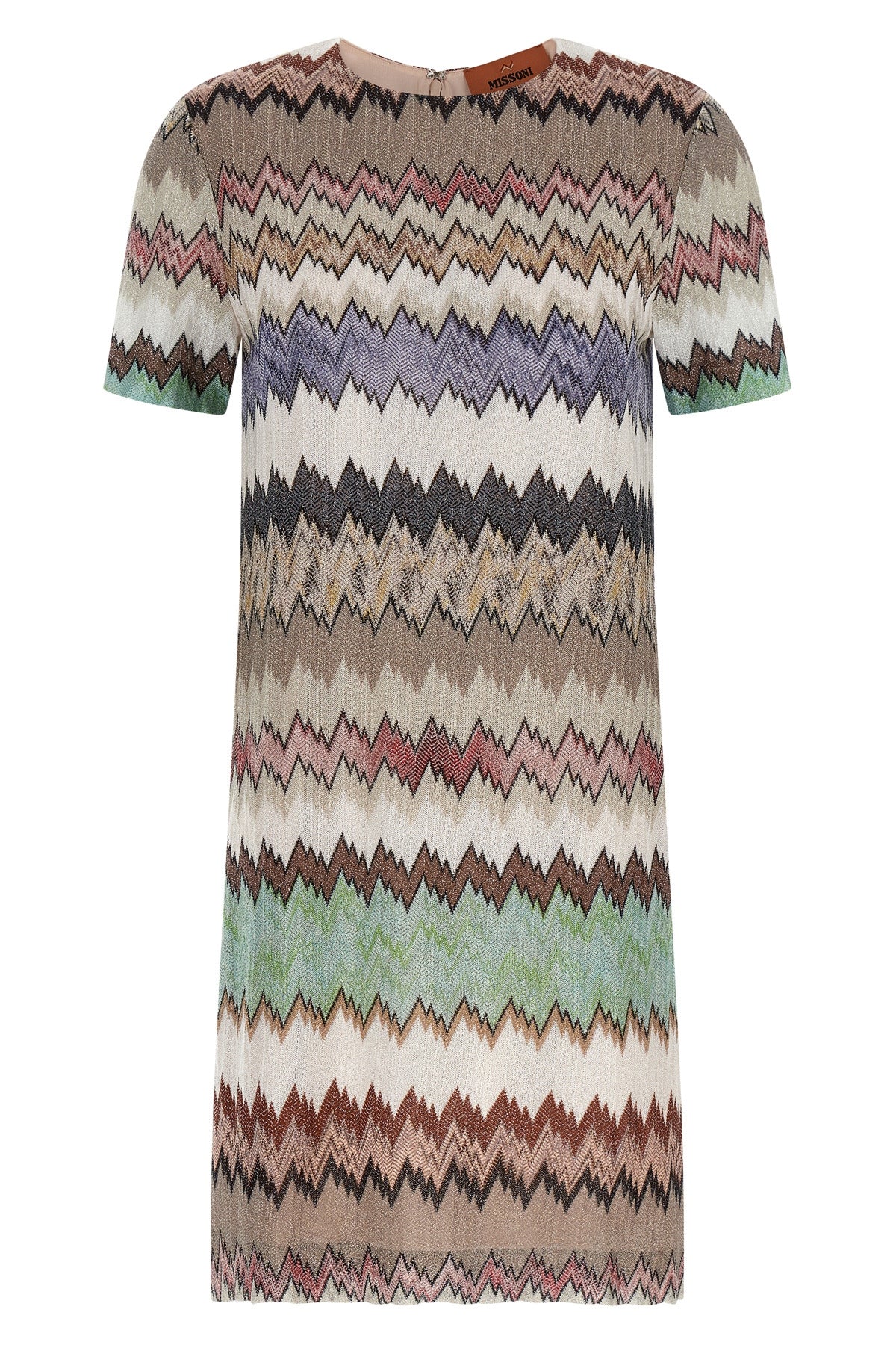 lamé viscose mini dress made