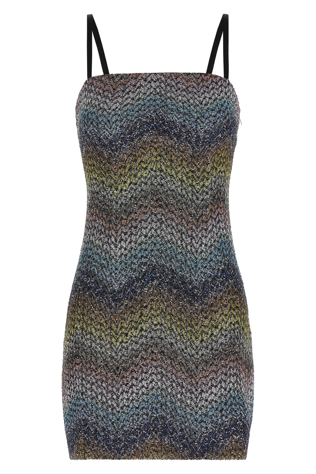 MISSONI 40 caperdoni frame-crafted viscose lamé mini dress