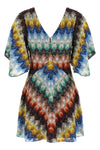 mini dress in viscose blend lace