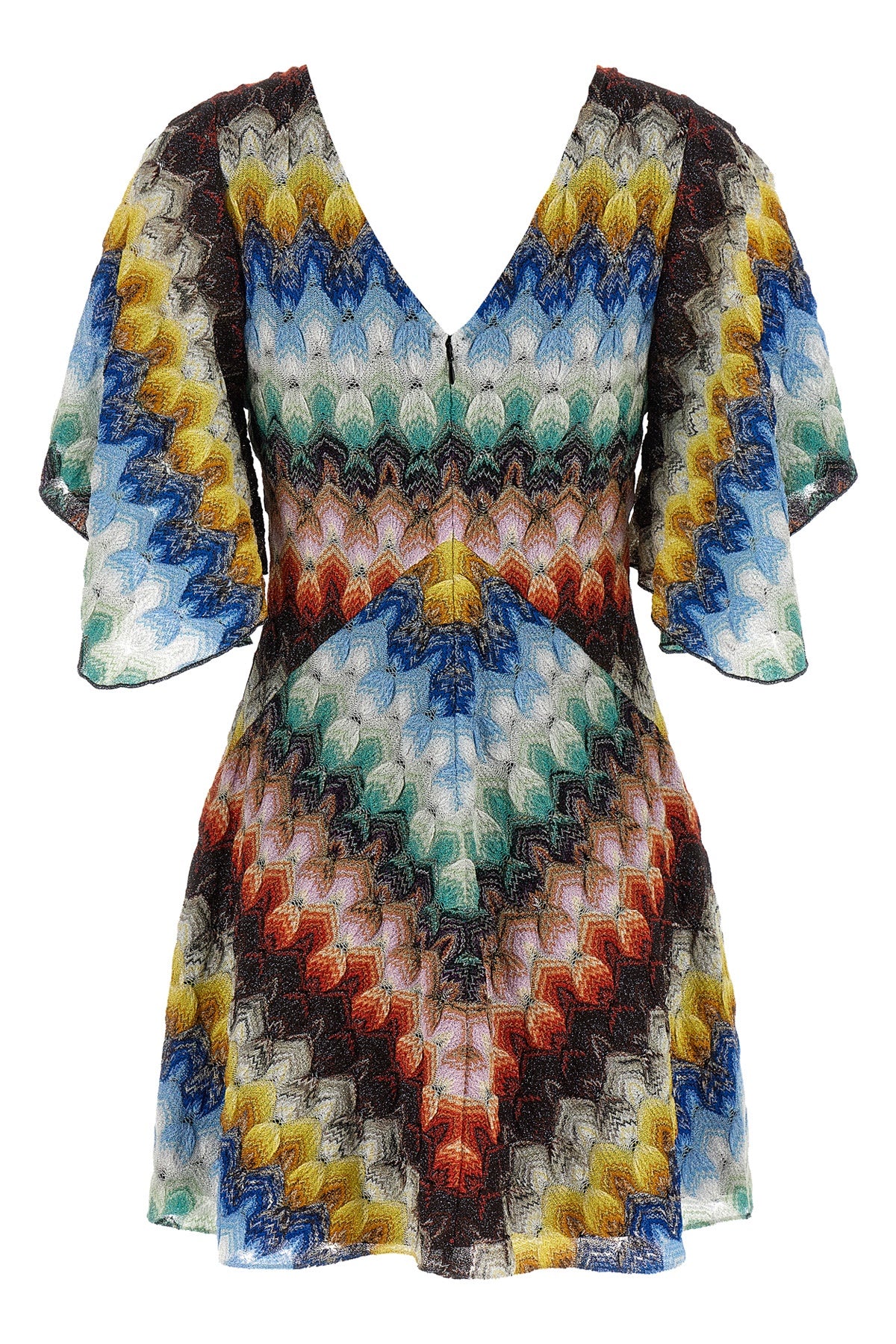 mini dress in viscose blend lace