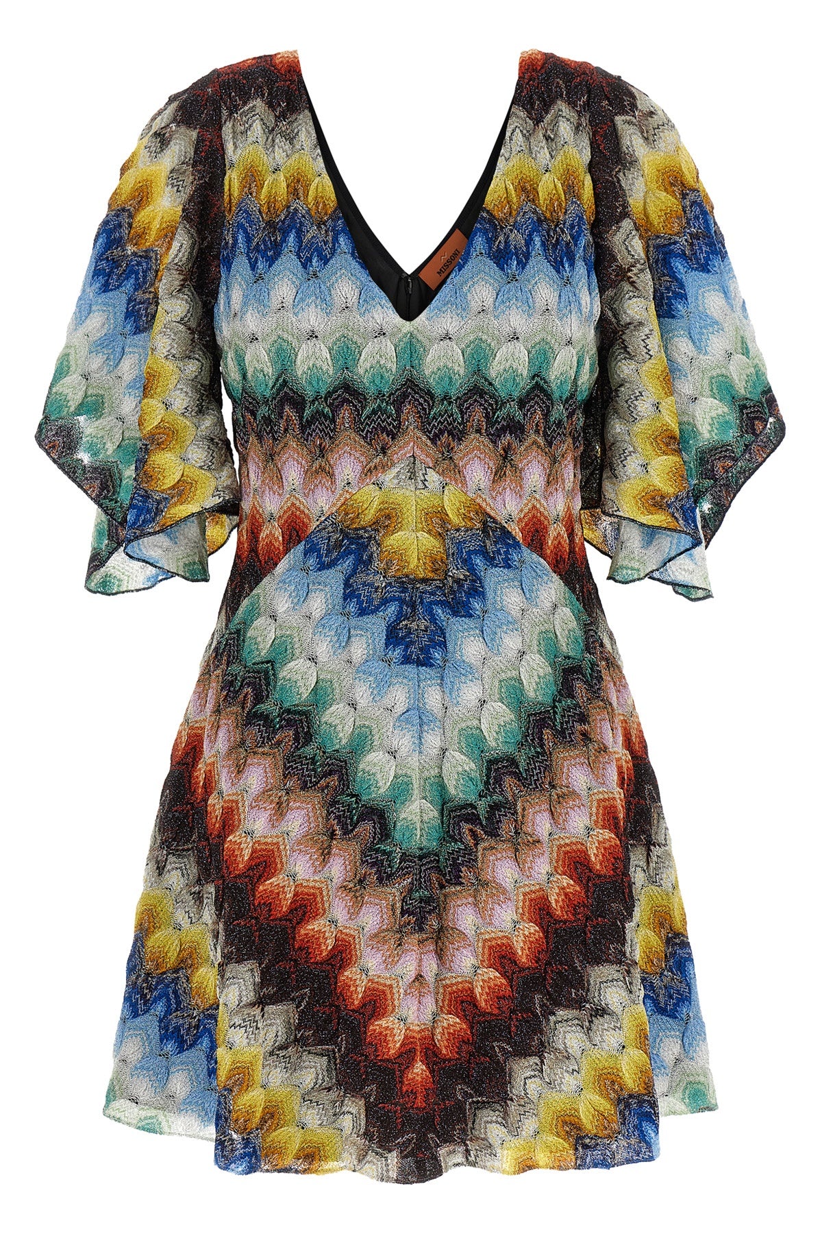 mini dress in viscose blend lace