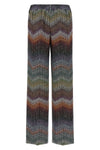 caperdoni loom sequined viscose lamé pants