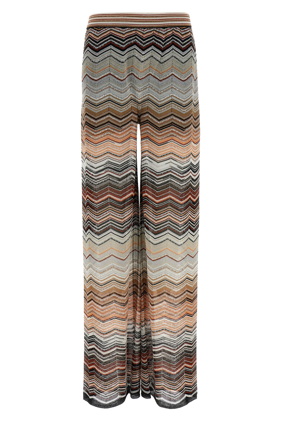 MISSONI 38 chevron lamé viscose pants