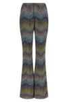 caperdoni loom-crafted viscose lamé trousers