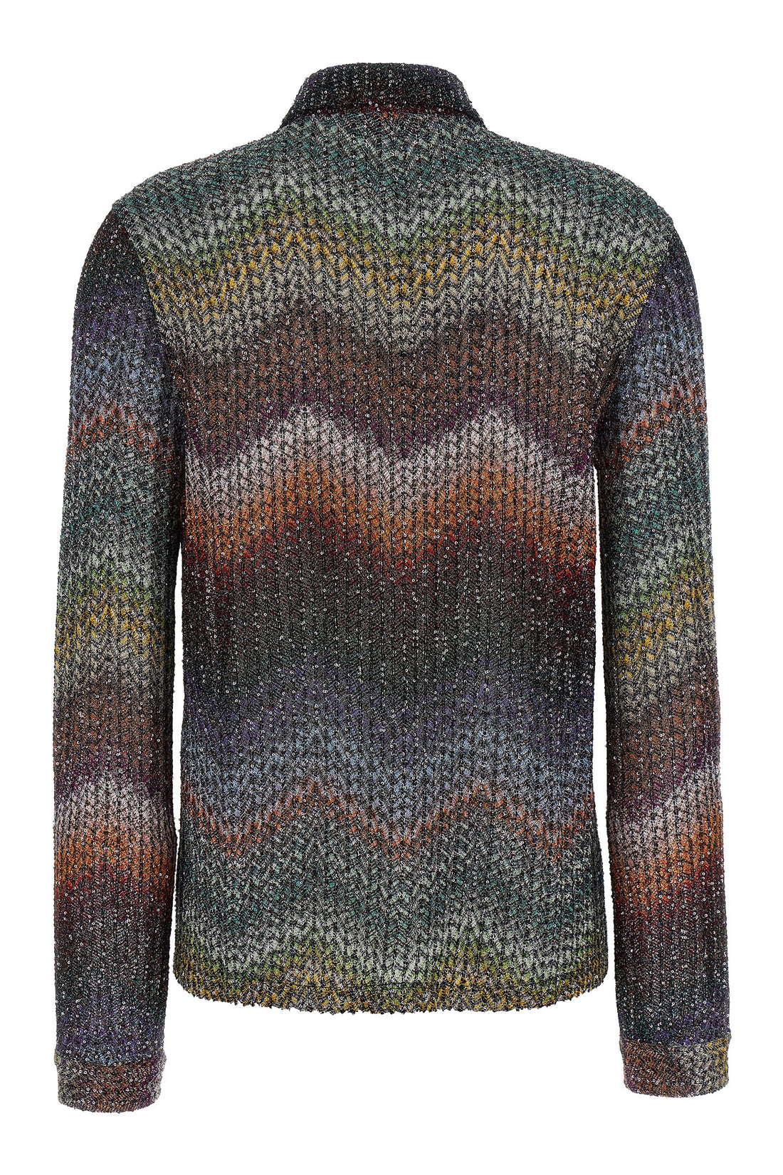 MISSONI 44 caperdoni viscose lamé shirt