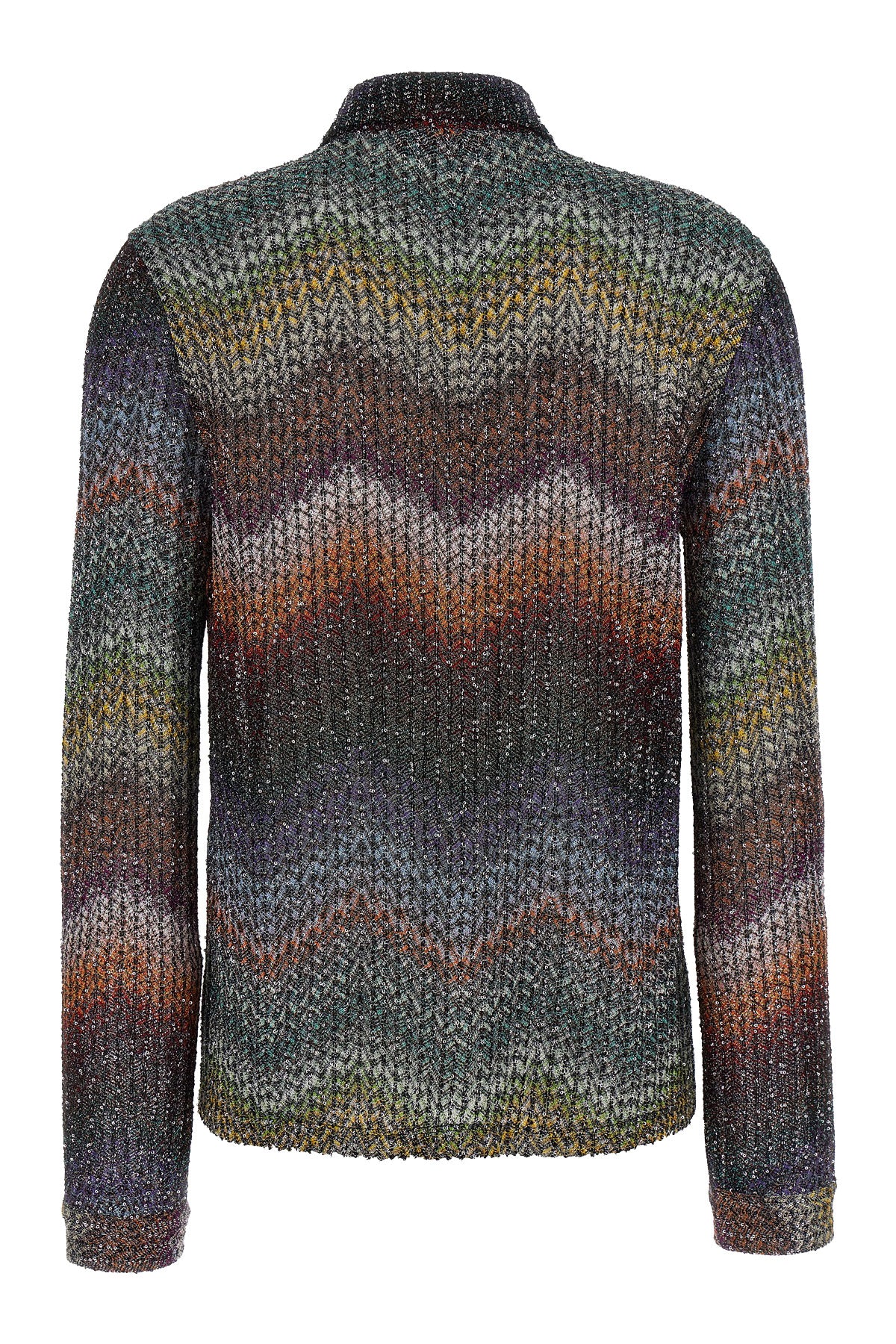 caperdoni viscose lamé shirt