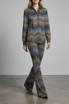 caperdoni loom-crafted viscose lamé shirt