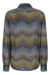 caperdoni loom-crafted viscose lamé shirt