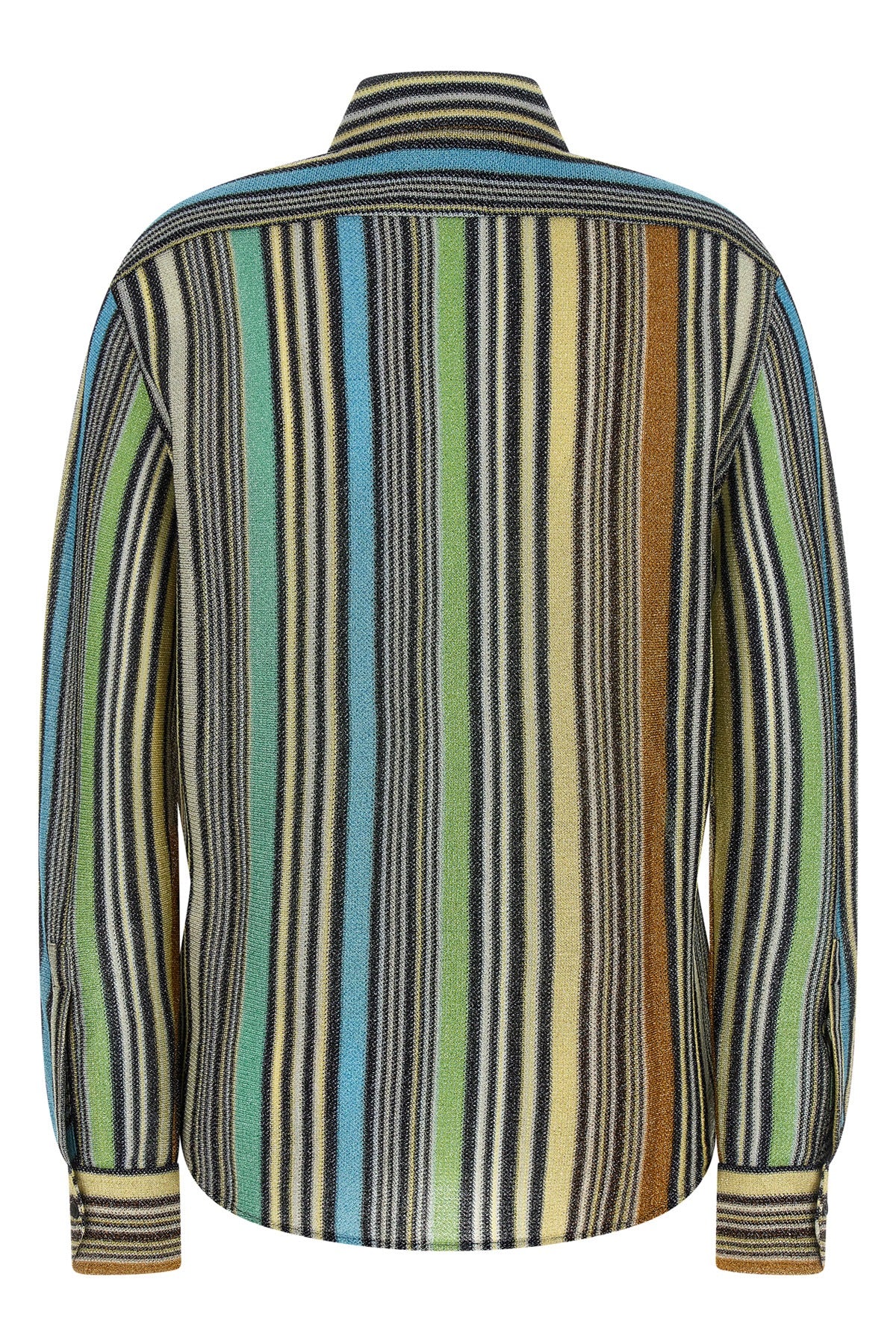 patterned viscose lamé shirts