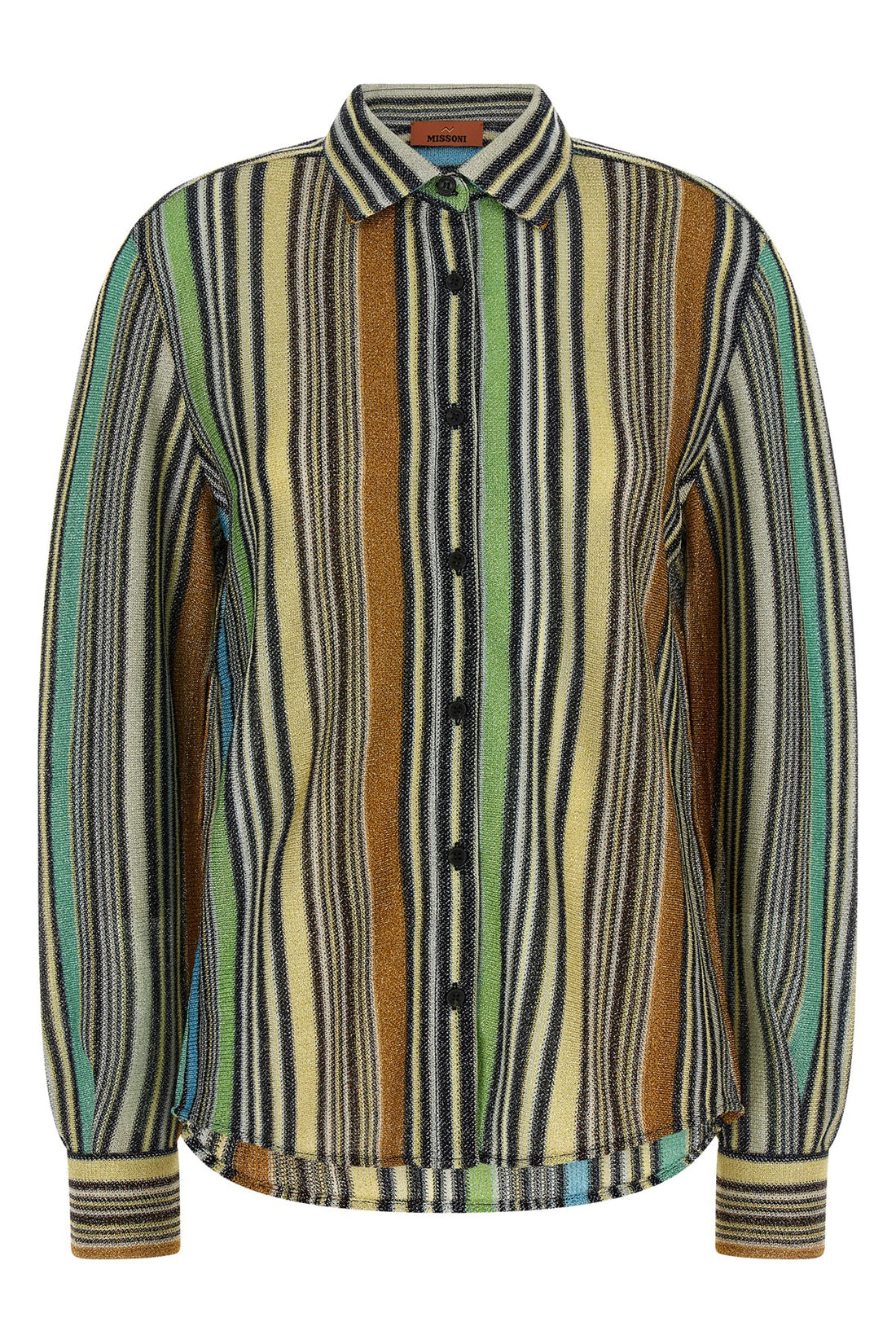 MISSONI 40 patterned viscose lamé shirts