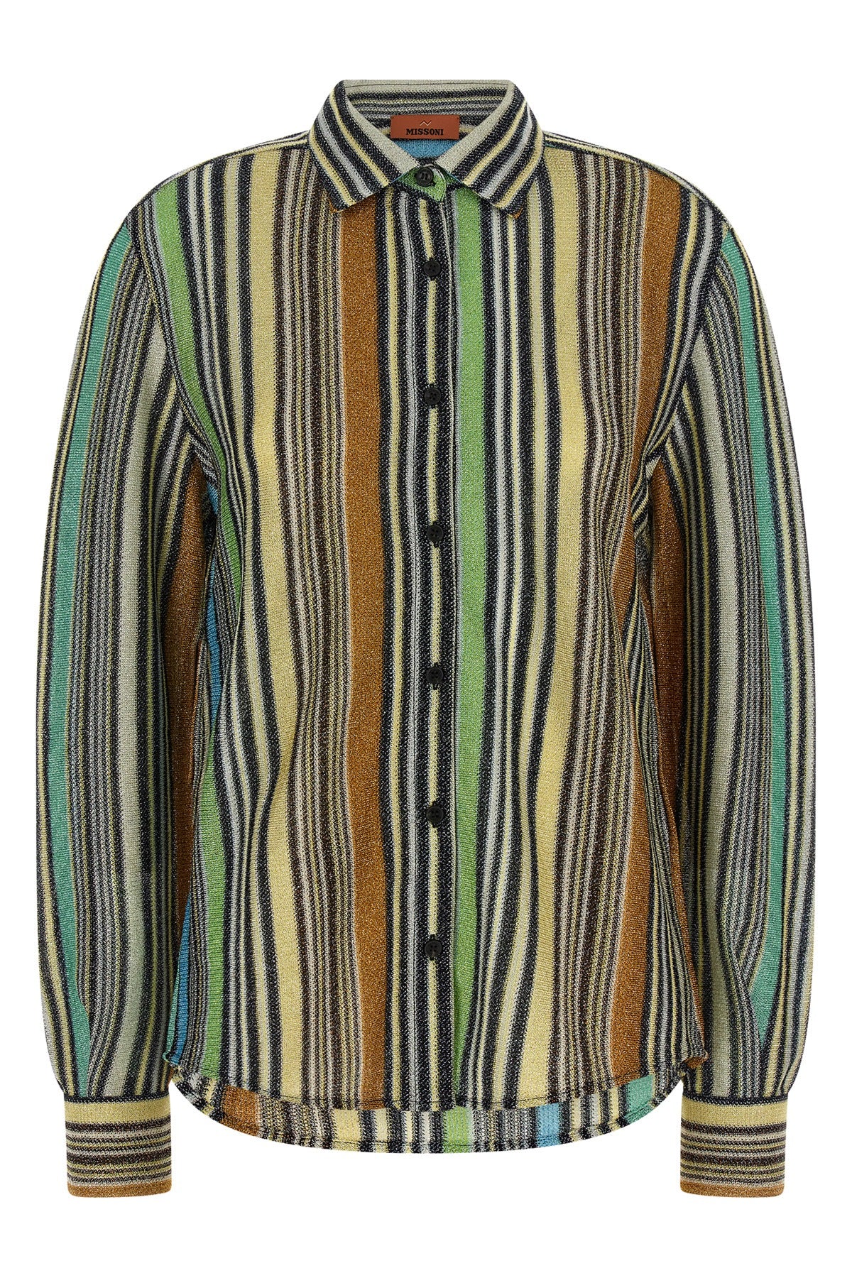 patterned viscose lamé shirts