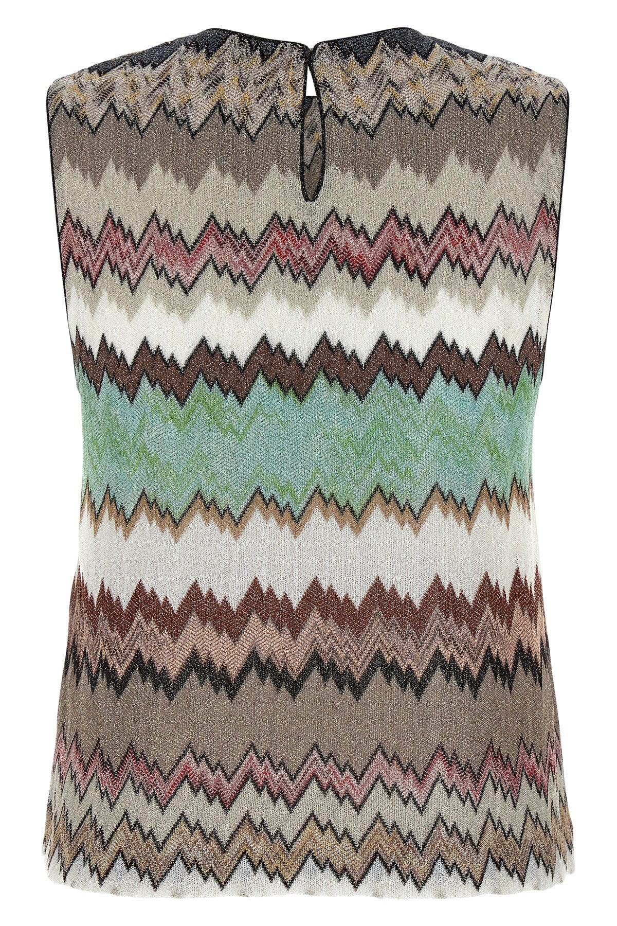 viscose zigzag lamé top