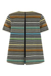 striped viscose patterned t-shirt woven