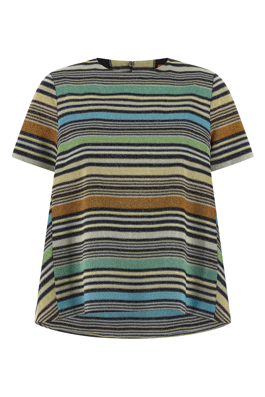MISSONI 38 striped viscose patterned t-shirt woven