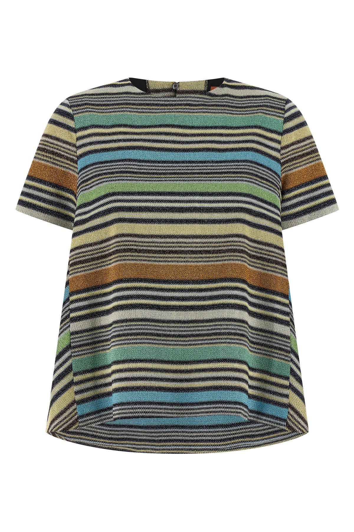 striped viscose patterned t-shirt woven
