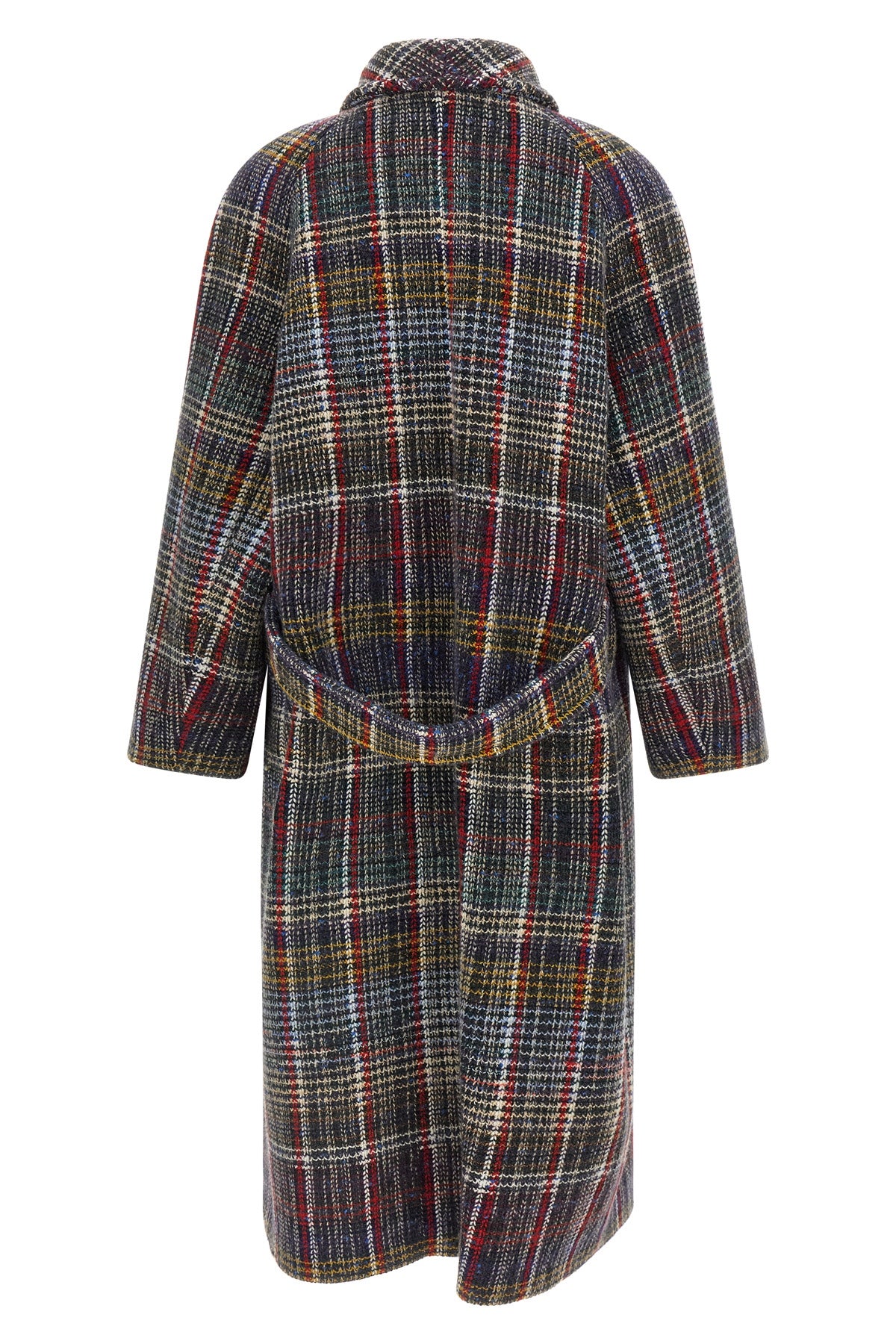 the missoni coat is distinguished by a sartorial construction defined by oversiz