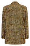 the missoni blazer stands out for a double-breasted sartorial construction defin