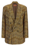 the missoni blazer stands out for a double-breasted sartorial construction defin