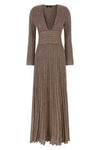 the missoni long dress exemplifies the brands mastery of knitwear through a flu