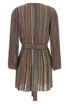 the missoni mini dress defines the silhouette through a fluid construction in fi
