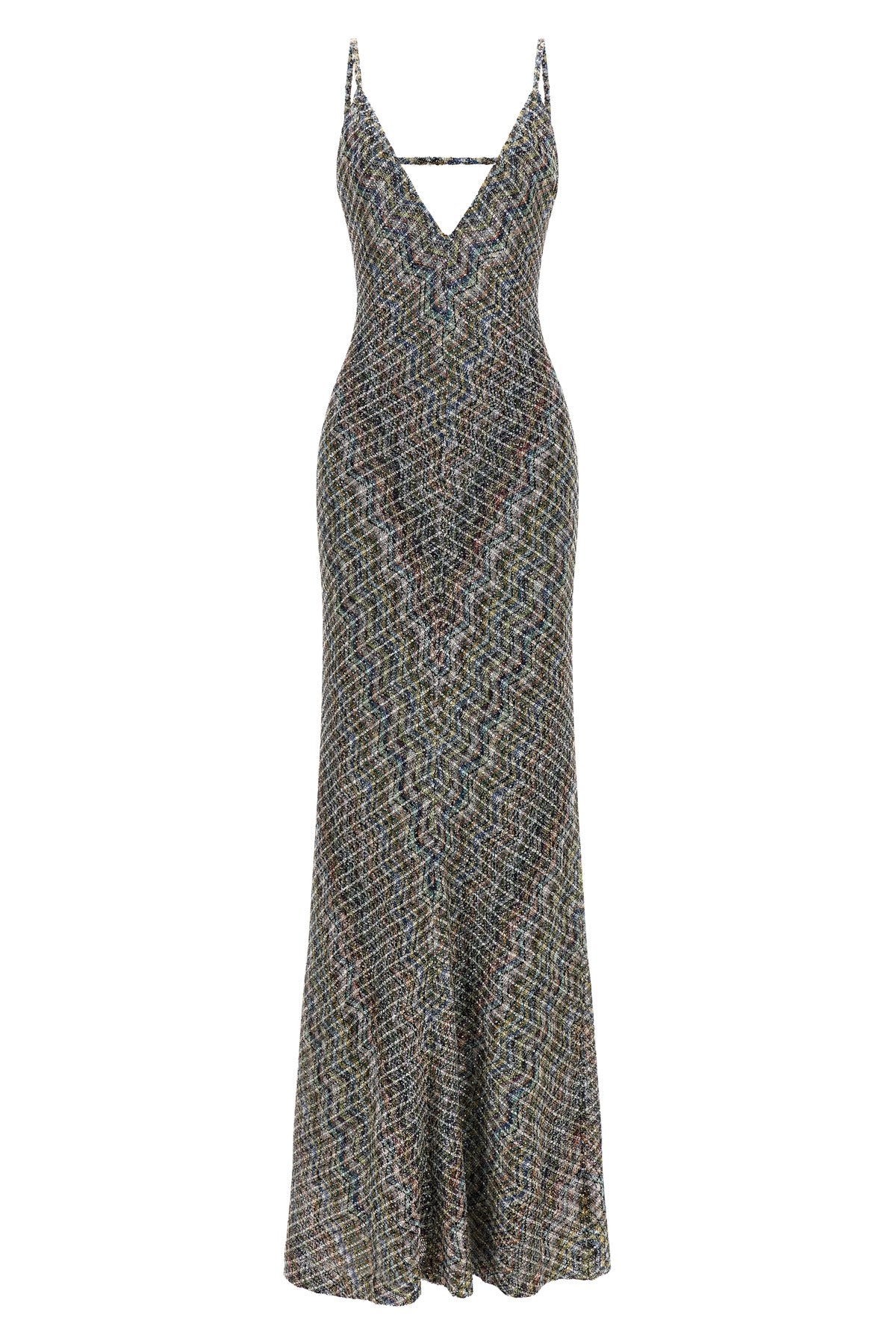 missonis long dress exemplifies the brands craftsmanship through a sophisticat