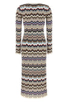 the missoni midi dress defines the silhouette through impeccable workmanship