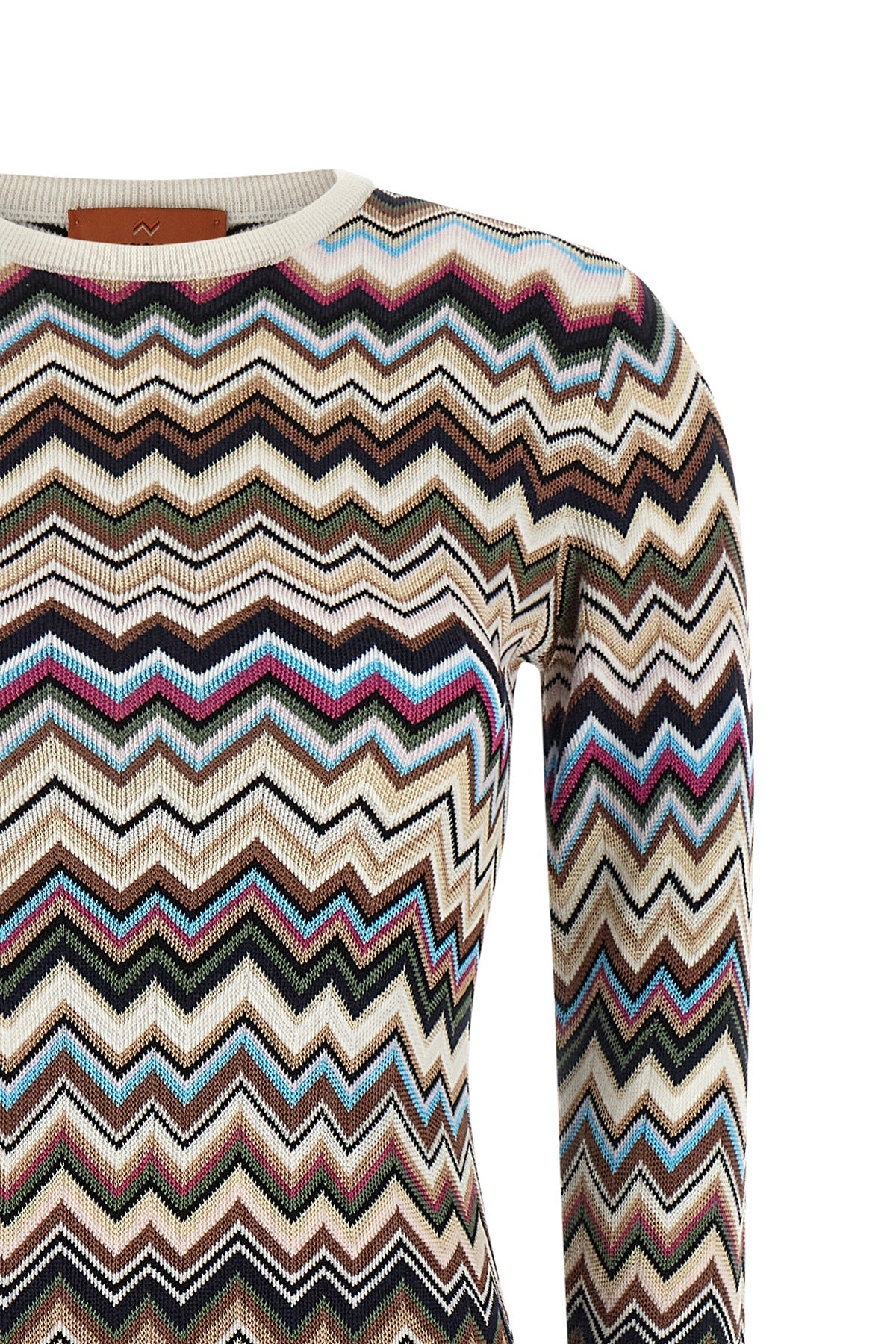 the missoni midi dress defines the silhouette through impeccable workmanship