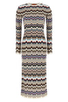 the missoni midi dress defines the silhouette through impeccable workmanship