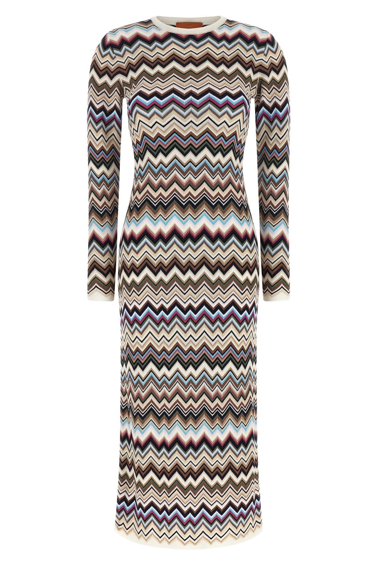the missoni midi dress defines the silhouette through impeccable workmanship