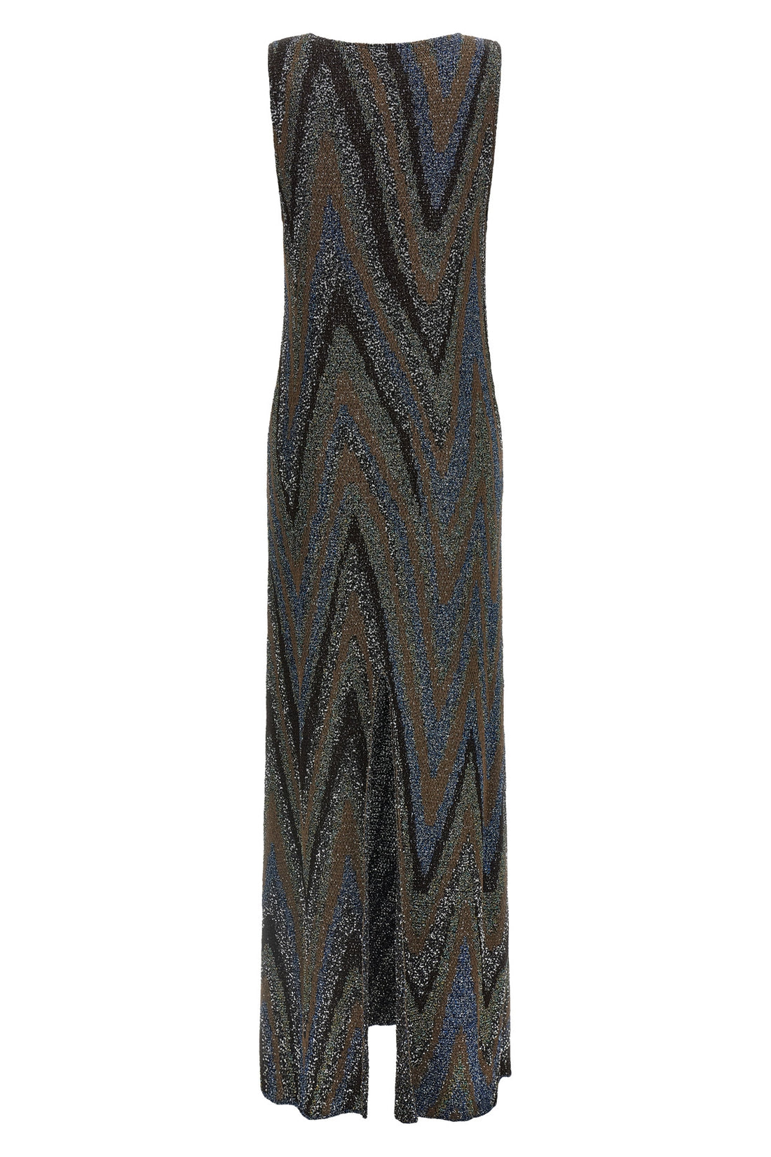MISSONI 42 the long missoni dress is distinguished by a column silhouette defined by slippe